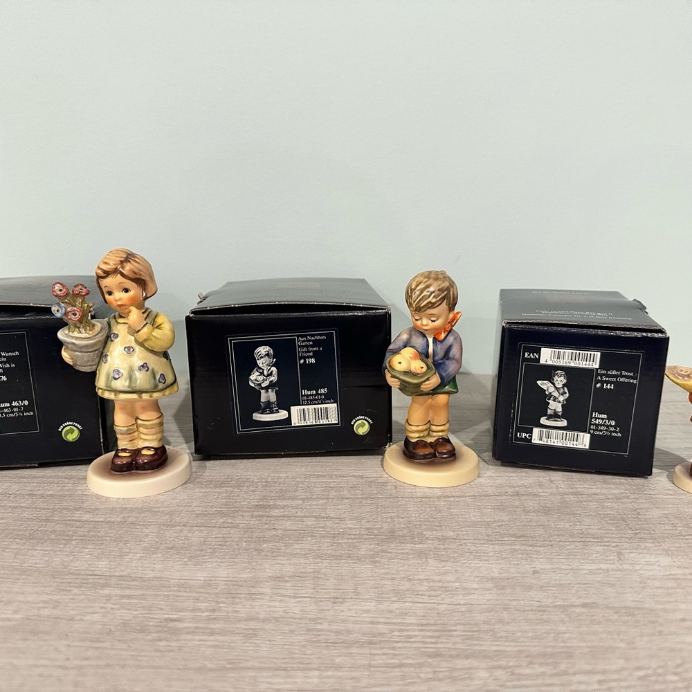 Hummel Goebel Lot of 3 Porcelain Figures with Boxes
